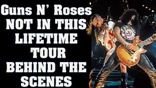 Guns N RosesNot In This Lifetime Tour Behind the Scenes Gothenburg Jul 2118 Axl Rose amp Slash [upl. by Ainimreh]