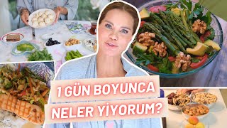 Ebru Şallı  BESLENME RUTİNİM 1 Günde Neler Yiyorum  Sağlıklı Tavsiyeler [upl. by Macmullin]