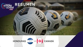 Liga de Naciones Concacaf 2022 Resumen  Honduras vs Canadá [upl. by Newcomer]