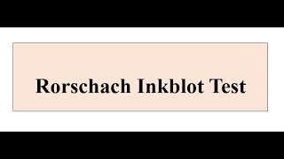 Rorschach inkblot test  Psychology  Iqra Sageer [upl. by Anitsyrk887]