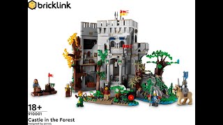 Lego Bricklink 910001 Castle in the Forest Instructions [upl. by Akym]