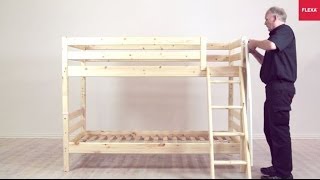 FLEXA Classic Bunk Bed with Slanting Ladder Assembly Instruction [upl. by Naloc]