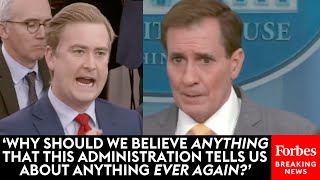 BRUTAL Fox News Peter Doocy Mercilessly Grills John Kirby About Lloyd Austins Hosptilization [upl. by Eyr]