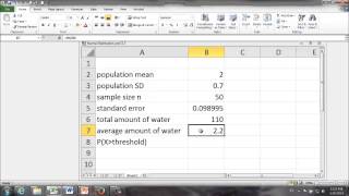 CLT Example in Excel [upl. by Mozart]