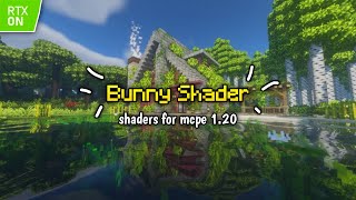 NICE  SHADER MCPE 120 RTX RENDER DRAGON NO LAG  RAM 12 GB ANDROID [upl. by Silber]