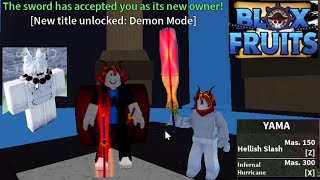 Unlocked ENMAYAMA ODENS sword 8 MIN GUIDE SHOWCASE IN BLOX FRUITS [upl. by Annia]