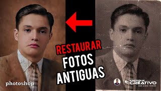 RESTAURAR FOTOS ANTIGUAS con INTELIGENCIA ARTIFICIAL  Neural Filters 2023 [upl. by Gamages]