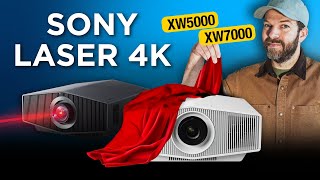 TEST SONY XW5000 amp XW7000  vidéoprojection laser 4K UHD HOME CINEMA [upl. by Eilyw]