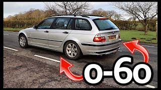 BMW 320D Remapped 060mph Test [upl. by Elum]