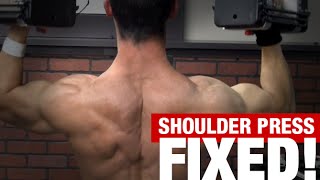 Overhead Shoulder Press 3 MISTAKES [upl. by Ahsilahs]