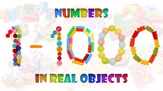 Numbers 1 to 1000 in 100 Real Objects  Uncle Bee TV [upl. by Elehcar180]