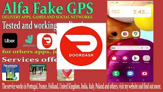 ALFA FAKE GPS FOR UBER DOORDASH DELIVEROO BOLT GLOVO STUART [upl. by Legim]