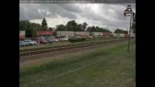 RailStream  Rochelle IL Camera Preview BNSF [upl. by Ahsiket]