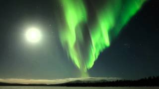 One night in Finnish Lapland with northern lights [upl. by Hubsher]