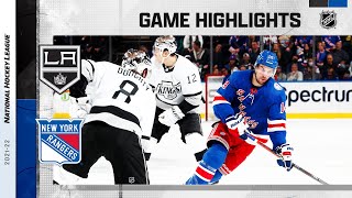 Kings  Rangers 12422  NHL Highlights [upl. by Sivra487]