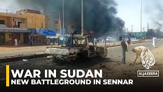 Sudanese army and RSF fighting intensifies in Sennar state [upl. by Aisiram]