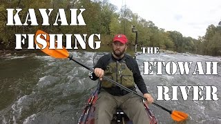 My First Kayak Fishing Trip on the Etowah River [upl. by Euqinorev]