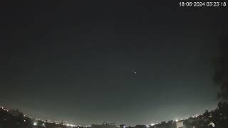 Timelapse Mexico City CDMX  Meteorito o Bólido vel real y a 15 18JUN24 0323 hrs PONIENTE [upl. by Odnumde]