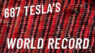 World Record Tesla Light Show In Finland  Incredible 687 Cars Official Video [upl. by Antons217]