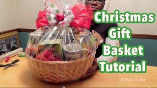 DIY Gift Basket Tutorial  Christmas Gift Basket  GiftBasketAppeal [upl. by Louise]