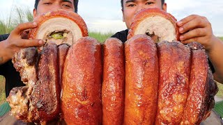 OUTDOOR COOKING  PORK BELLY LECHON MUKBANG  CLASSIC STYLE  MUKBANG PHILIPPINES HD [upl. by Eerac746]