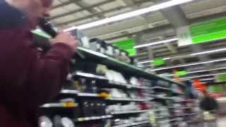 Asda Prank Stealing The Microphone [upl. by Leizo]