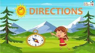 Directions for kids I North south east and west I What are cardinal directions [upl. by Ardnohsed708]