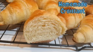 Detailed Homemade Croissant Recipe  How To Make Easy Croissant From Scratch  Step By Step [upl. by Cerelia]