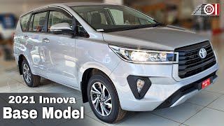 2021 Toyota Innova Crysta Facelift G Base Model  On Road Price List  Mileage  Features [upl. by Yelak498]