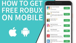 HOW TO GET FREE ROBUX ON MOBILE ROCashcom [upl. by Schubert]