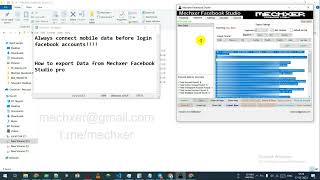 How to export data from Mechxer Facebook Studio Pro [upl. by Adraynek]