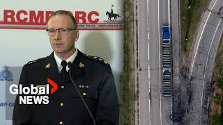 Manitoba bus crash RCMP confirm quotno chargesquot laid in fatal Carberry collision  FULL [upl. by Gninnahc361]