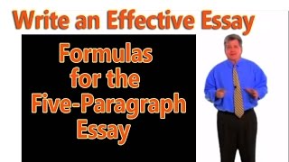 How to Write an Essay Formulas for 5Paragraph Essay [upl. by Kassey]