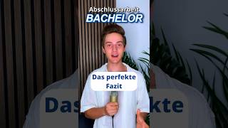 Das Fazit der Bachelorthesis bachelorarbeit studium student [upl. by Annais404]