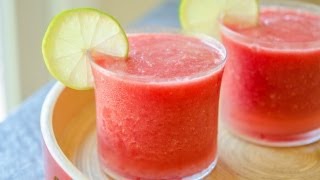 Watermelon Slushies Recipe Frozen Summer Drink Idea [upl. by Westbrook]