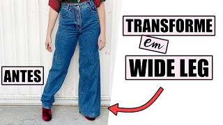 DIY FÁCIL Calça Pantalona Corte e Costura Nível Iniciantes [upl. by Niwde986]