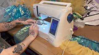 Using the Janome Ruffler Foot to Make Ruffled Gowns [upl. by Burny]