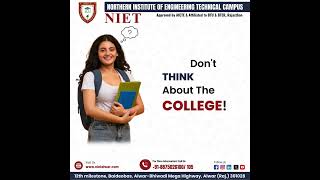 Admissions Open in BTech at NIET College Alwar  Best Engineering College college admissionsopen [upl. by Bates]