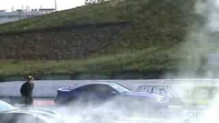 Corvette C6 vs Blue Mustang Cobra quotTerminatorquot race 1 [upl. by Leif939]