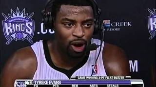 Tyreke Evans Shoots Winning Shot from 12 court with just 110 sec left Vs Grizzlies 29 Dec 10 [upl. by Vivi]