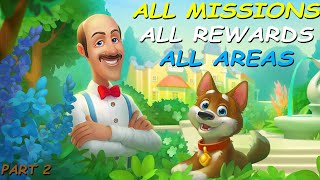 Gardenscapes  All Missions  All Rewards  All Areas Unlocked Part 2  0  Endless [upl. by Alfie262]