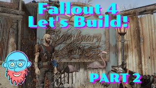 Fallout 4 Lets Build Sanctuary  Part 2 [upl. by Ardnaiek920]