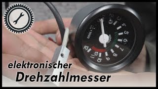 Einbau  Umrüsten eines elektronischen Drehzahlmessers  Simson S50  S51 Tutorial [upl. by Ttoile]