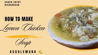 Avgolemono 🍋 Lemon Chicken Soup [upl. by Aivataj]