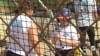 Student Aces hosts softball combine at Jupiter High [upl. by Dominique]