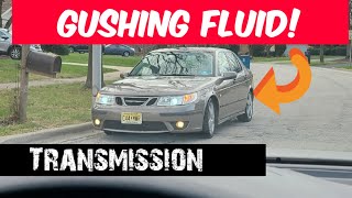 My 200k Mile Saab 95 Transmission is GUSHING fluid and Here is Why [upl. by Thorny]