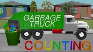 Counting Garbage Truck  Learning for Kids [upl. by Ennairac]