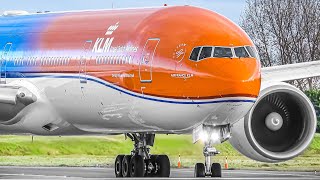 200 CLOSE UP TAKEOFFS and LANDINGS in 2 HOURS  Amsterdam Airport Schiphol Plane Spotting AMSEHAM [upl. by Kary]