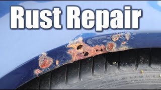 How to Repair Rust on Your Car Without Welding Rust Removal [upl. by Augy]