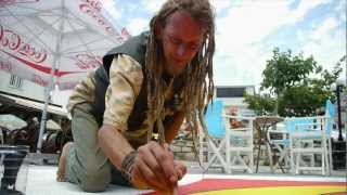 Matala Street Painting 2012 by wolfsieger1 [upl. by Deaner]